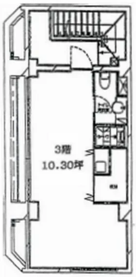 白金台Nビルの基準階図面