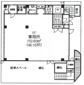 プレム南青山ビルの基準階図面