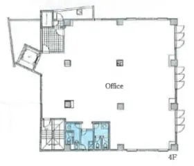仮称)恵比寿4丁目ビルの基準階図面