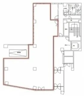 HF湯島ビルディングの基準階図面