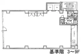 長友ランディックビルの基準階図面