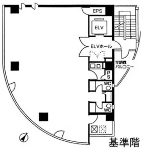 サワダビルの基準階図面