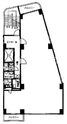 岡埜ビルの基準階図面