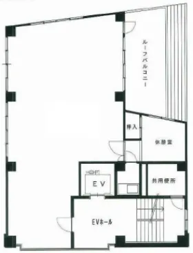 セラヴィ小杉ビルの基準階図面