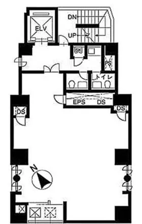 ユニオン六本木ビルの基準階図面