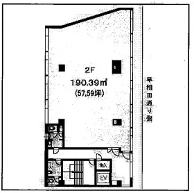 BIG VALLEYビルの基準階図面