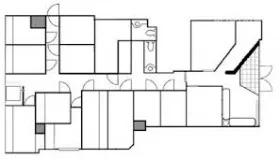 渋谷アムフラットの基準階図面