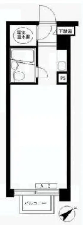 朝日虎ノ門マンションの基準階図面
