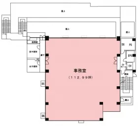 東京日産太子堂ビルの基準階図面