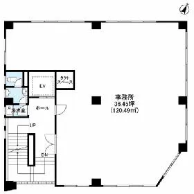 日伸ビルディングの基準階図面