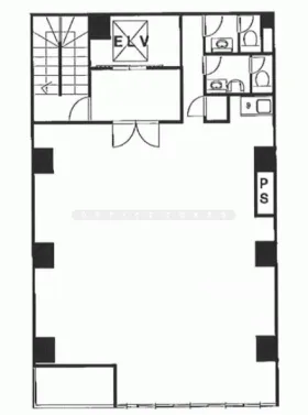 芝大門トーセイビルの基準階図面