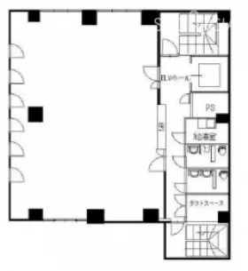 浜松町NHビルの基準階図面