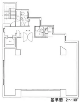 岩本町シティプラザビルの基準階図面