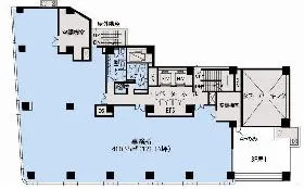 三田鈴木ビルの基準階図面