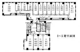 THE HUB 銀座 OCT の基準階図面