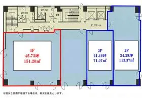 本厚木トーセイビル(旧:朝日生命厚木田村町ビル)の基準階図面