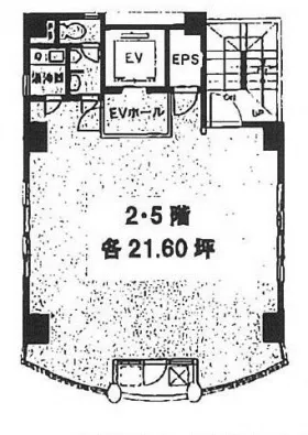 ORIENT.BLD No68 GUARANTEE21ビルの基準階図面