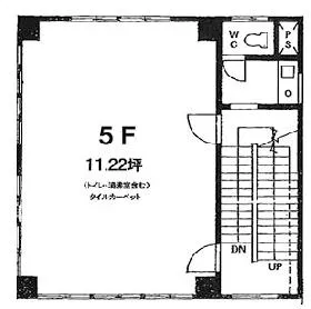 第1岩田ビルの基準階図面