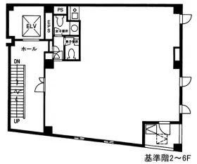 日本橋NSビルの基準階図面