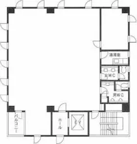 丸森ビルの基準階図面