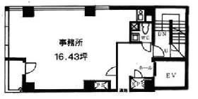 昭和アステック5号館の基準階図面
