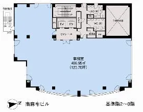サイオスビル(旧:南麻布)の基準階図面