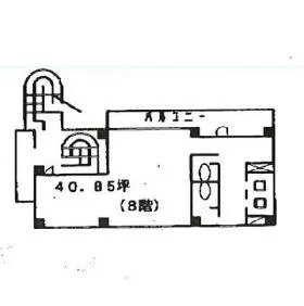 サンライズ新宿ビルの基準階図面