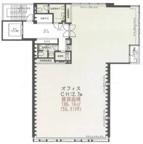 TSRビルの基準階図面