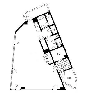 松尾ビルの基準階図面