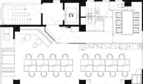 NOVEL WORK Jimbocho の基準階図面
