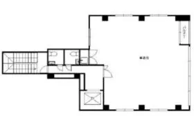 黒江屋鍛冶町ビルの基準階図面