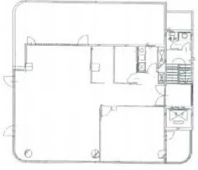 西小山ビルの基準階図面