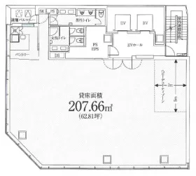 PMO平河町の基準階図面