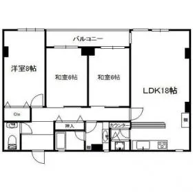 エドコモン西早稲田の基準階図面