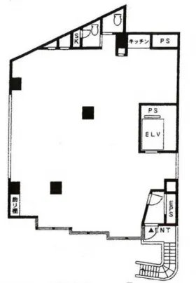 WOODY21ビルの基準階図面