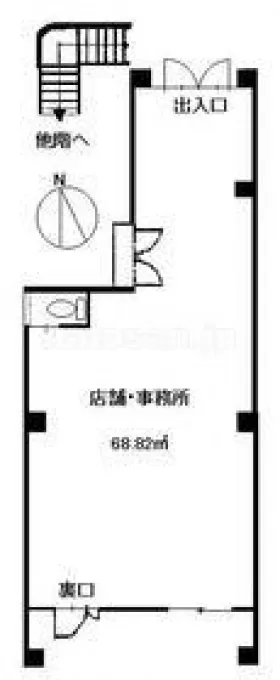 榎町ビルの基準階図面