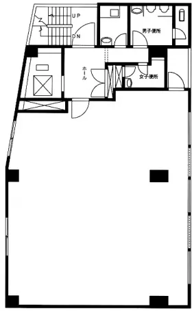三田KMビルの基準階図面