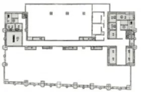 博多座・西銀再開発の基準階図面