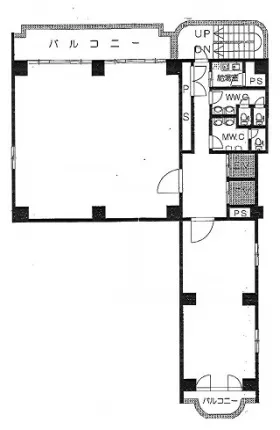 第1野村ビルの基準階図面