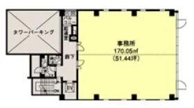 中央博多駅前ビルの基準階図面