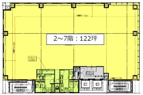 御成門PREXビルの基準階図面