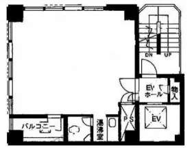 虎ノ門3丁目MIビルの基準階図面