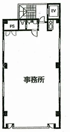 新宿Yビルの基準階図面