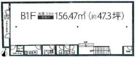 ルナロッサ渋谷ビルの基準階図面