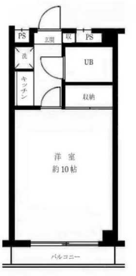 Nフラット代々木の基準階図面