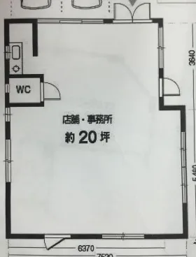 昌栄マンションビルの基準階図面