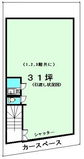 樺沢ビルの基準階図面