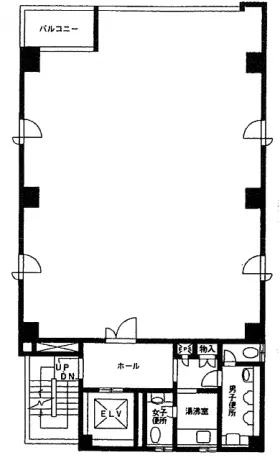 Yビルの基準階図面