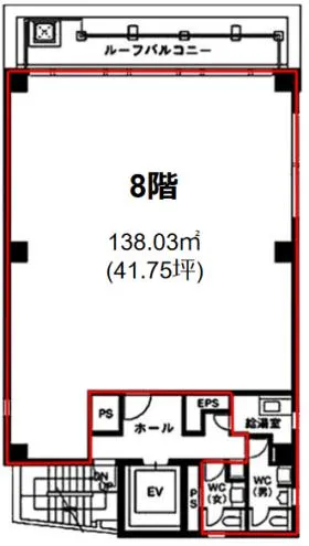 平河町昭和ビルの基準階図面