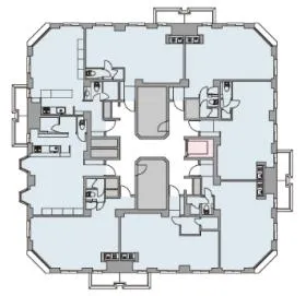 高輪マンションの基準階図面